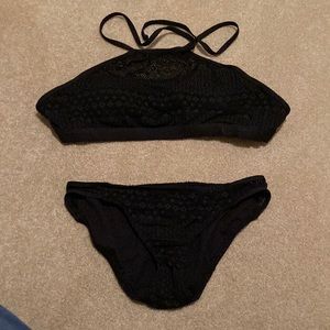 Black APT. 9 Crochet Bikini